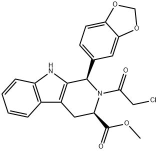(1R,3R)-میتھائل-1,2,3,4-ٹیٹراہائیڈرو-2-کلورواسیٹیل-1-(3,4-میتھیلینیڈیو آکسیفینیل)-9H-پیریڈو[3,4-B]انڈول-3-کاربوکسائلیٹ