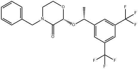 (2R)-4-بینزائل-2-[(1R)-1-[3,5-bis(trifluoromethyl)phenyl]ethoxy]morpholin-3-one