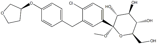 (2S,3R,4S,5S,6R)-2-(3-(4-((S)-tetrahydrofuran-3-yloxy)benzyl)-4-chlorophenyl)-tetrahydro-6-(hydroxyMethyl)-2-Methoxy -2H-pyran-3,4,5-triol