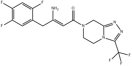 (2Z)-4-Oxo-4-[3-(trifluoromethyl)-5,6-dihydro-[1,2,4]triazolo[4,3-a]pyrazine-7(8H)-yl]-1- (2,4,5-trifluorophenyl) لیکن-2-en-2-amine