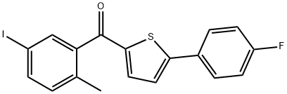 (5-(4-Fluorophenyl)thiophen-2-yl)(5-iodo-2-Methylphenyl)میتھانون