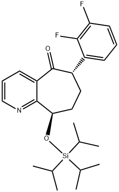 (6S,9R)-6-(2,3-Difluorophenyl)-6,7,8,9-tetrahydro-9-[[tris(1-methylethyl)silyl]oxy]-5H-cyclohepta[b]pyridin-5 -ایک