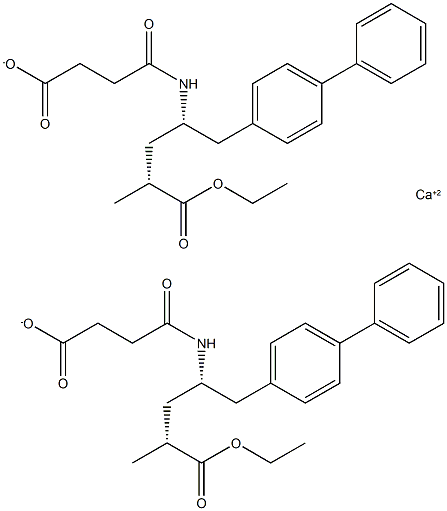 (alphaR,gammaS)-gamma-[(3-Carboxy-1-biphenyl]-4-pentanoic acid 4-ethyl esteroxopropyl)amino]-alpha-methyl-[1,1'-کیلشیم نمک