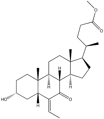 (E/Z)-3α-hydroxy-6-ethylidene-7-keto-5β-cholan-24-oic ایسڈ میتھائل ایسٹر