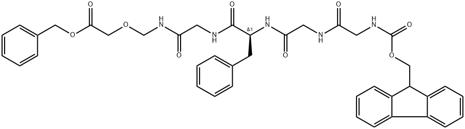 (S)-بینزائل 11-بینزائل-1-(9H-fluoren-9-yl)-3,6,9,12,15-pentaoxo-2,18-dioxa-4,7,10,13,16-pentaazaicosan -20-جئی