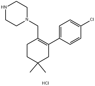 1-((4'-chloro-5,5-dimethyl-3,4,5,6-tetrahydro-[1,1'-biphenyl]-2-yl)میتھائل) پائپرازین ڈائی ہائڈروکلورائڈ