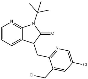 1-(tert-butyl)-3-((5-chloro-3-(chloromethyl)pyridin-2-yl)methyl)-1,3-dihydro-2H-pyrrolo[2,3-b]pyridin-2- ایک