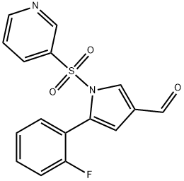 1H-Pyrole-3-carboxaldehyde، 5-(2-fluorophenyl)-1-(3-pyridinylsulfonyl)-
