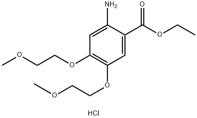 2-Amino-4,5-bis(2-methoxyethoxy) بینزوک ایسڈ ایتھائل ایسٹر ہائیڈروکلورائیڈ