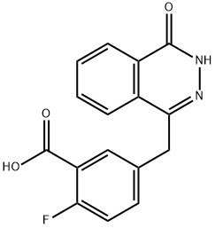 2-فلورو-5-((4-oxo-3,4-dihydrophthalazin-1-yl)Methyl) بینزوک ایسڈ