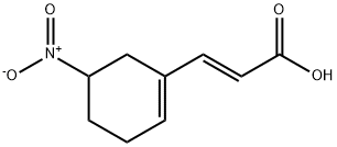 2-پروپینوک ایسڈ، 3-(5-نائٹرو-1-سائیکلوہیکسن-1-yl)-، (2E)