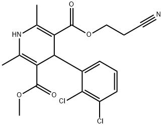 4-(2,3-Dichloro-phenyl)-2,6-dimethyl-1,4-dihydro-pyridine-3,5-dicarboxylic acid 3-(2-cyano-ethyl) ایسٹر 5-میتھائل ایسٹر