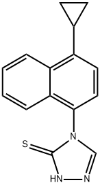 4-(4-سائیکلوپروپلنافتھالن-1-yl)-1H-1,2,4-triazole-5(4H)-thione
