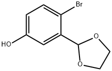 4-bromo-3- (1,3-dioxolan-2-yl) فینول