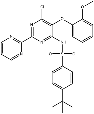 4-tert-Butyl-N-(6-chloro-5-(2-methoxyphenoxy)-2,2'-bipyrimidin-4-yl)بینزینس سلفونامائڈ