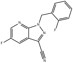 5-fluoro-1-(2-fluorobenzyl)-1H-pyrazolo[3,4-b]pyridine-3-carbonitrile