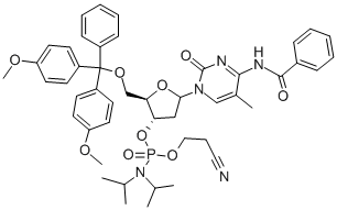5'-O-(4,4'-Dimethoxytrityl)-5-METHYL-N4-BENZOYL-2'-DEOXYCYTIDINE-3'-(2-CYANOETHYL-N,N-DIISOPROPYL) فاسفورامائڈائٹ