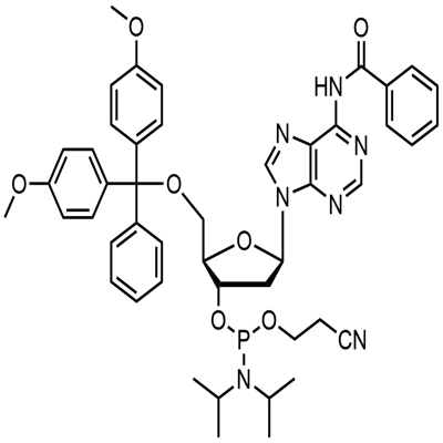 5'-O-(4,4'-Dimethoxytrityl)-N6-benzoyl-2'-deoxyadenosine-3'-(2-cyanoethyl-N,N-diisopropyl)فاسفورامائڈائٹ