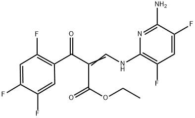 benzenepropanoic ایسڈ، α-[[(6-amino-3,5-difluoro-2-pyridinyl)amino]methylene]-2,4,5-trifluoro-β-oxo-, ethyl ester