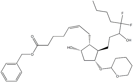 بینزائل (Z)-7-[(1R,2R,3R,5S)-2-(4,4-difluoro-3-hydroxyoctyl)-5-hydroxy-3-[(tetrahydro-2H-pyran-2-yl) آکسی]سائیکلوپینٹائل]ہیپٹ-5-اینویٹ