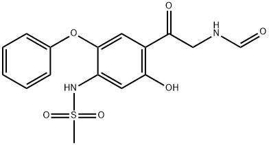 میتھین سلفونا مائیڈ، N-[4-[2-(forMylaMino)acetyl]-5-hydroxy-2-phenoxyphenyl]-