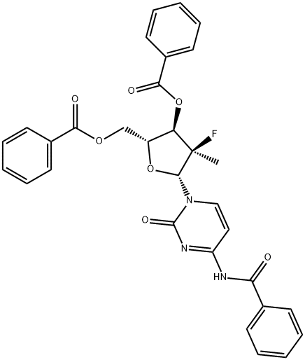 میتھائل-، 3'،5'-ڈائیبینزویٹ، (2'R)Cytidine، N-benzoyl-2'-deoxy-2'-fluoro-2'-
