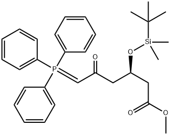 میتھائل (3R)-3-(tert-butyldimethylsilyloxy)-5-oxo-6-triphenylphosphoranylidenehexanoate