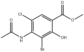 میتھائل 4-(acetylaMino)-3-broMo-5-chloro-2-hydroxybenzoate