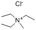 Triethylmethylammonium کلورائد